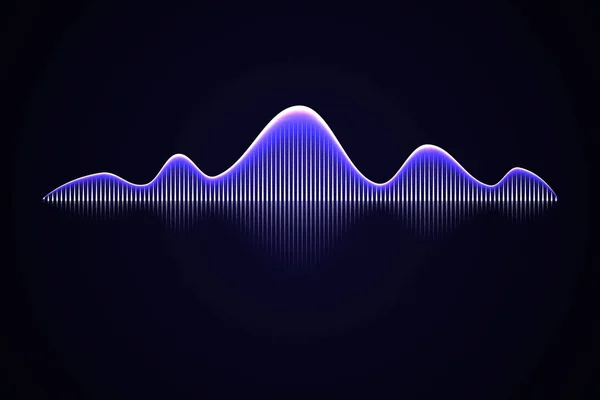 Musique abstraite onde sonore , — Image vectorielle