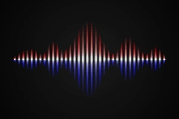 Abstract music sound wave, — Stock Vector