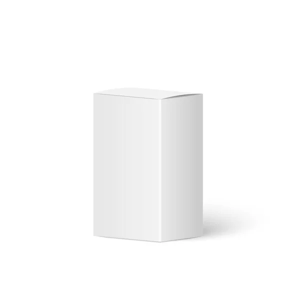 Реалістична біла порожня коробка — стоковий вектор