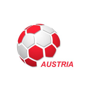 ulusal bayrak renkleri ile soyut futbol topu