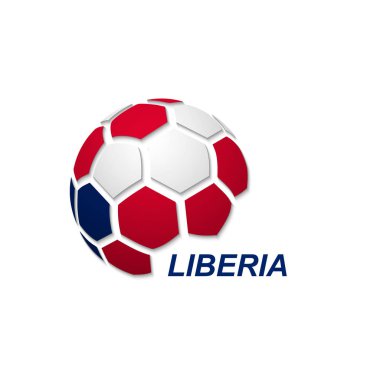 ulusal bayrak renkleri ile soyut futbol topu