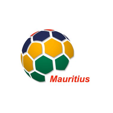 ulusal bayrak renkleri ile soyut futbol topu