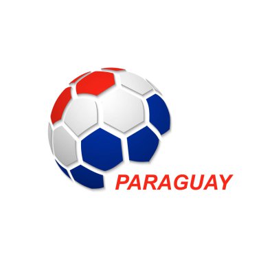 ulusal bayrak renkleri ile futbol topu