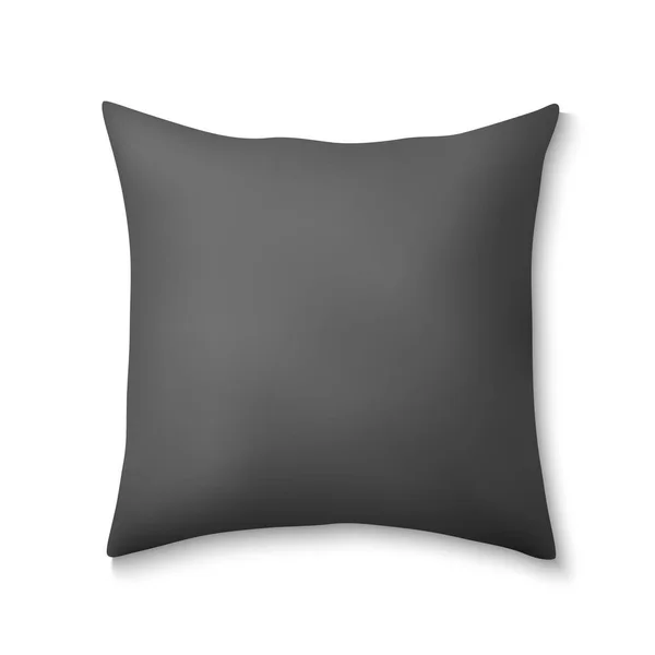 3d travesseiros quadrados realistas — Vetor de Stock