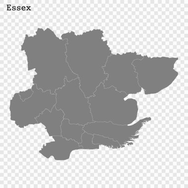 High Quality map is a county of England clipart