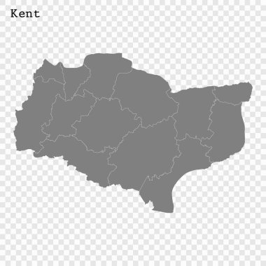 High Quality map is a county of England clipart