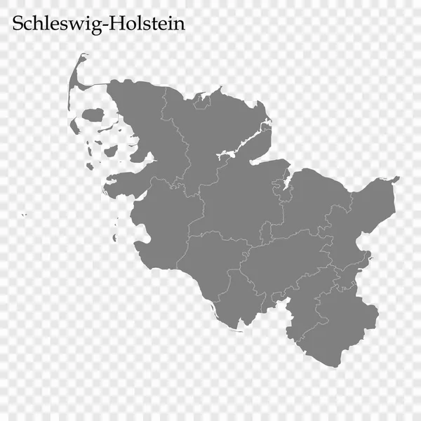 Висока якість карти держави Німеччини — стоковий вектор