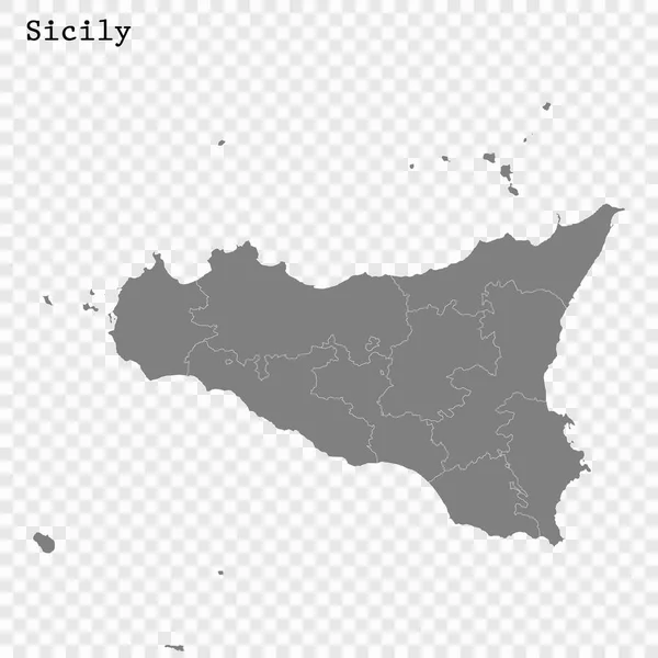 Mapa de alta qualidade é um estado da Itália —  Vetores de Stock