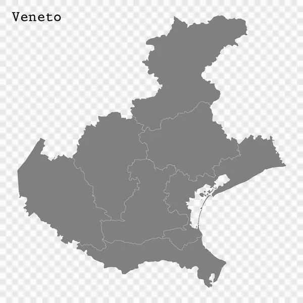 Карта высокого качества - государство Италия — стоковый вектор