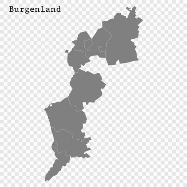 Yüksek Kaliteli harita Avusturya'nın bir eyaletidir