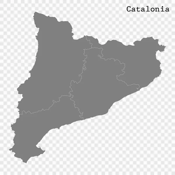 Mapa de alta calidad es un estado de España — Vector de stock