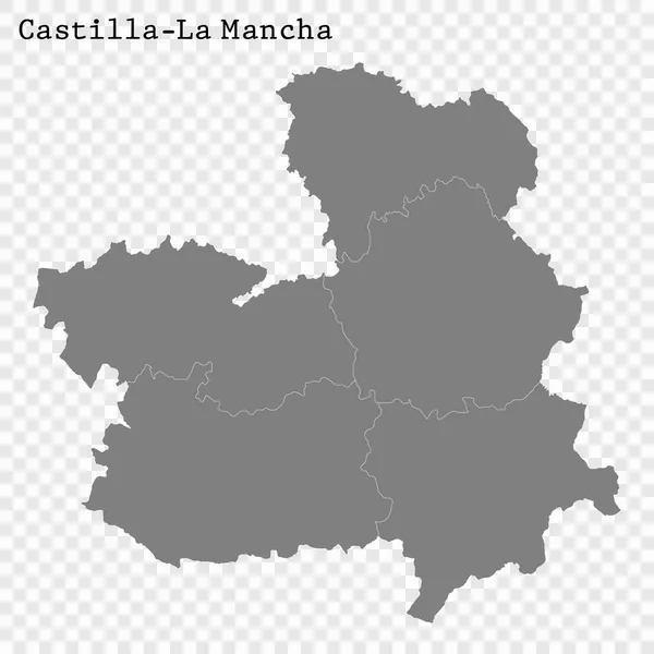 Hög kvalitet karta är en stat i Spanien — Stock vektor