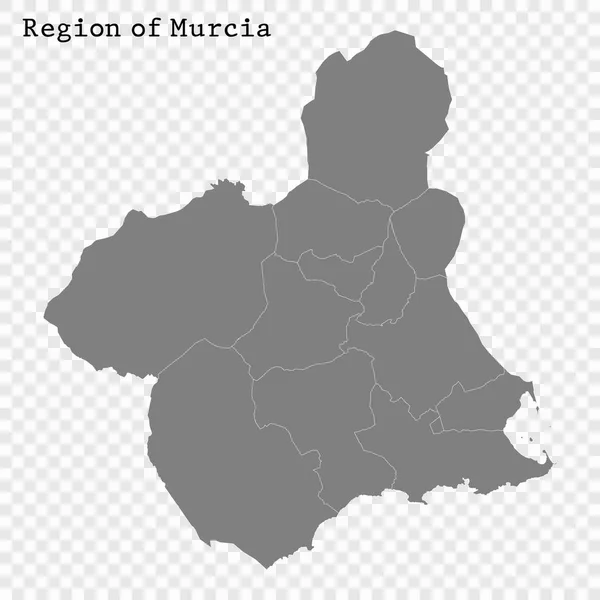 Mapa de alta calidad es un estado de España — Archivo Imágenes Vectoriales