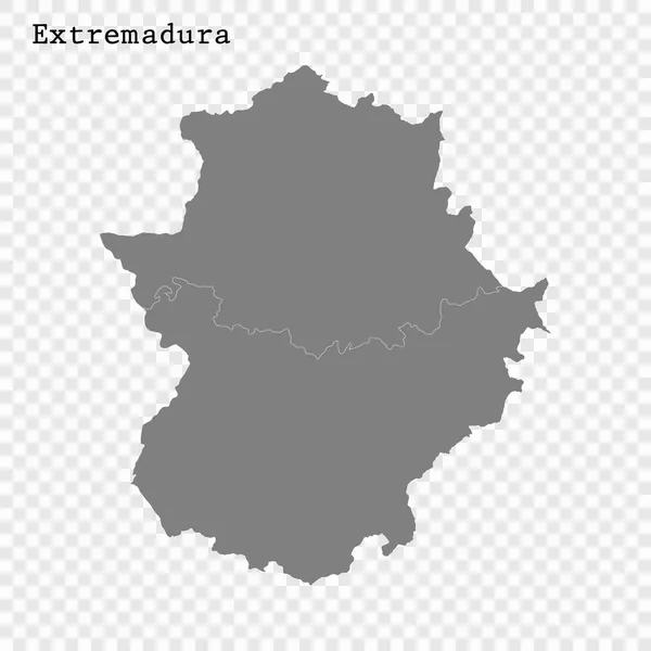 高质量地图是西班牙的一个州 — 图库矢量图片