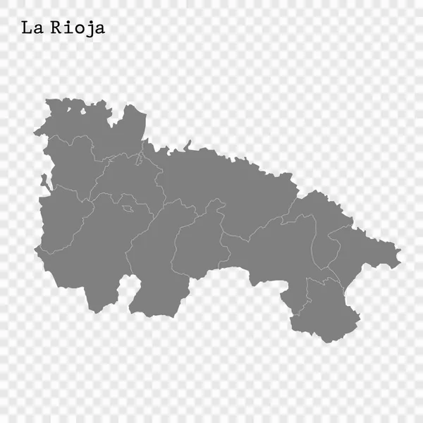 Mapa de alta calidad es un estado de España — Vector de stock