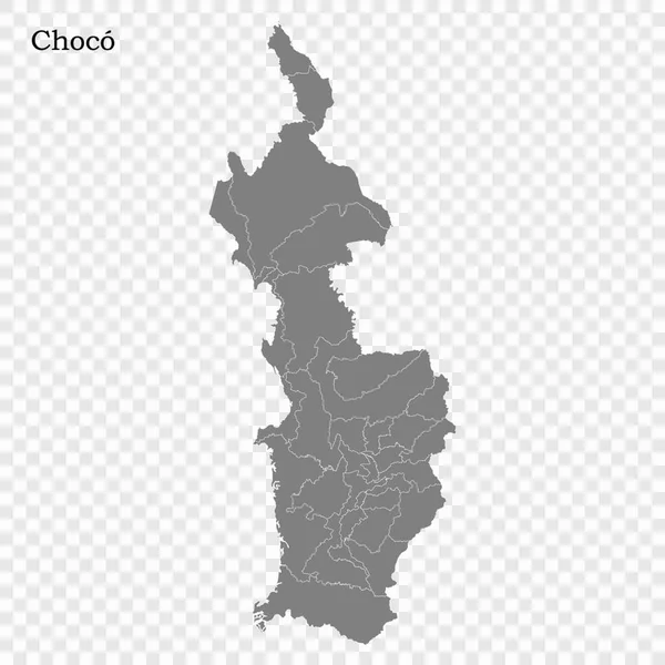 Карта высокого качества - государство Колумбия — стоковый вектор