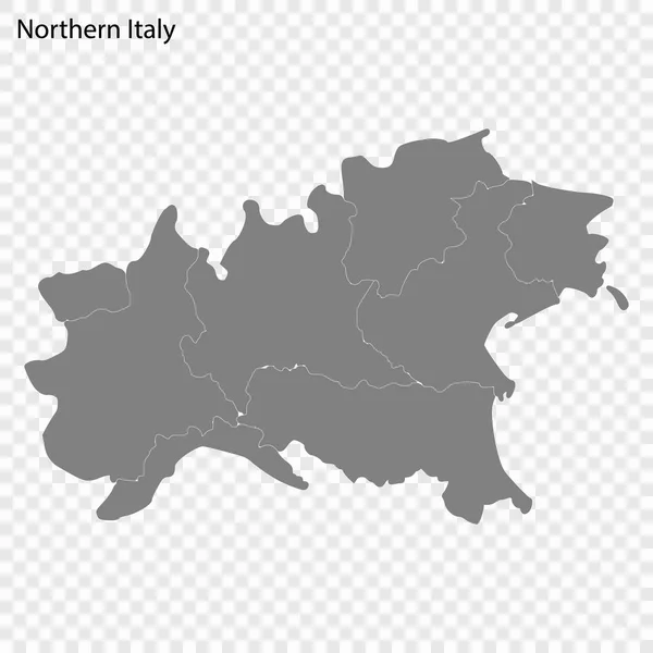 Mapa de alta calidad es un estado de Italia — Vector de stock