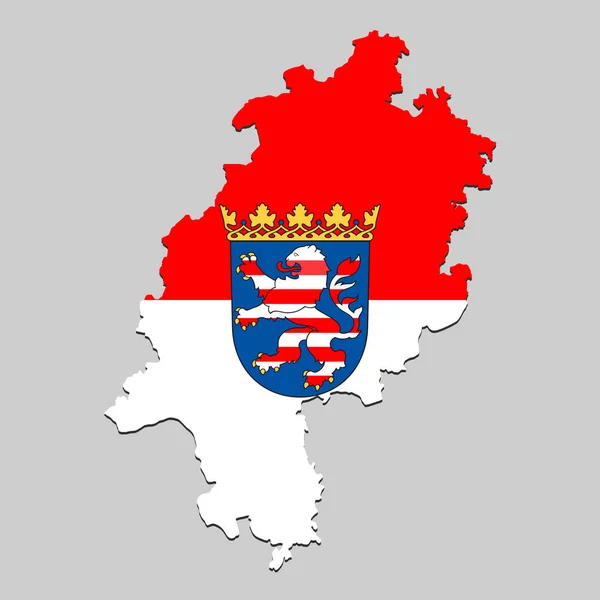 Mapa com bandeira nacional — Vetor de Stock