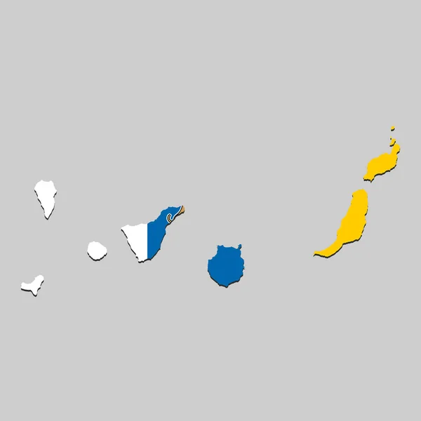 Carte avec drapeau — Image vectorielle