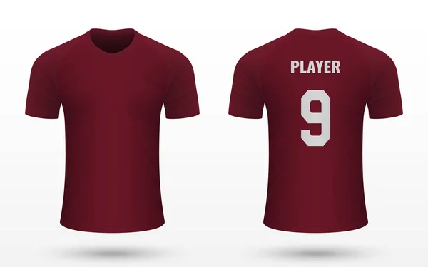 Maglia calcio realistica — Vettoriale Stock