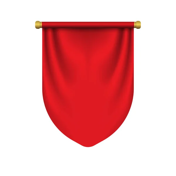 Vyprázdnit šablonu 3D Pennant — Stockový vektor