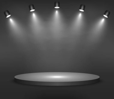 Gerçekçi platform, podyum veya kaide