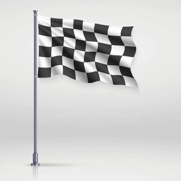 Checkered tle flagi. Ilustracja wektorowa — Wektor stockowy