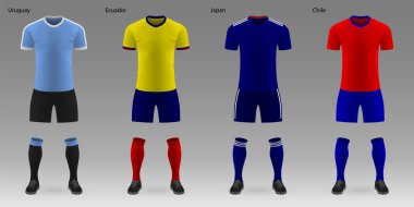 Gerçekçi futbol kitleri seti