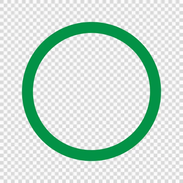 Green circle icon . Vector illustration