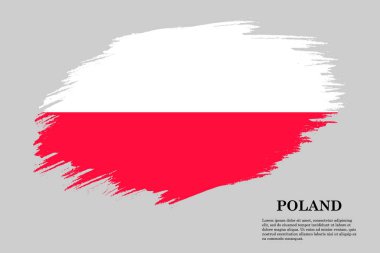 Fırça darbesi bayrağı . Vektör çizimi