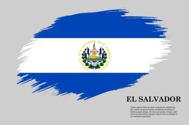 Fırça darbesi bayrağı . Vektör çizimi