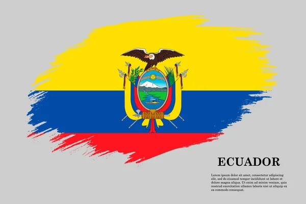 Pincelada bandera. Ilustración vectorial — Archivo Imágenes Vectoriales