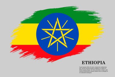 Fırça darbesi bayrağı . Vektör çizimi