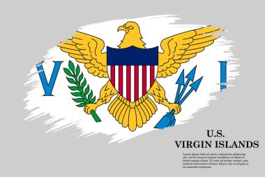 Fırça darbesi bayrağı . Vektör çizimi