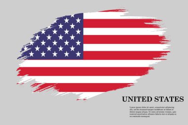 Fırça darbesi bayrağı . Vektör çizimi