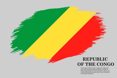 Fırça darbesi bayrağı . Vektör çizimi