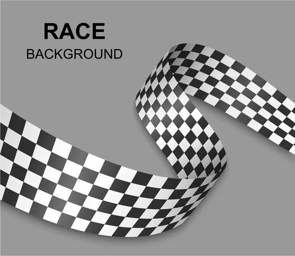 Checkered flag background . Vector illustration — Stock Vector