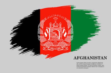 Fırça darbesi bayrağı . Vektör çizimi