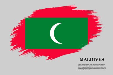 Fırça darbesi bayrağı . Vektör çizimi