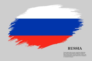 Fırça darbesi bayrağı . Vektör çizimi