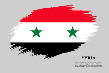 Fırça darbesi bayrağı . Vektör çizimi