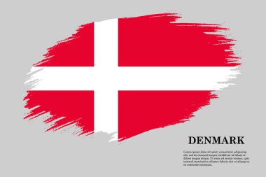 Fırça darbesi bayrağı . Vektör çizimi