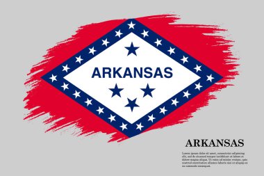 Fırça darbesi bayrağı . Vektör çizimi