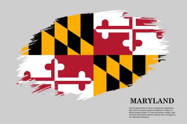 Fırça darbesi bayrağı . Vektör çizimi