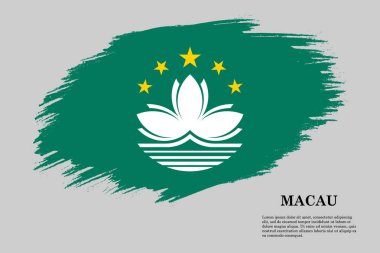 Fırça darbesi bayrağı . Vektör çizimi