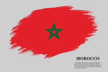 Fırça darbesi bayrağı . Vektör çizimi