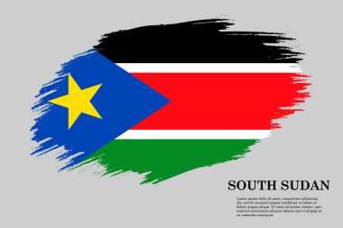 Fırça darbesi bayrağı . Vektör çizimi