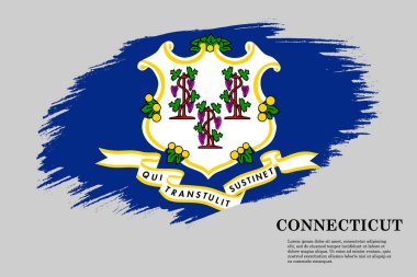 Fırça darbesi bayrağı . Vektör çizimi