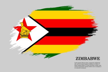 Fırça darbesi bayrağı . Vektör çizimi