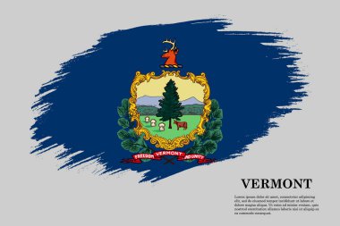 Fırça darbesi bayrağı . Vektör çizimi